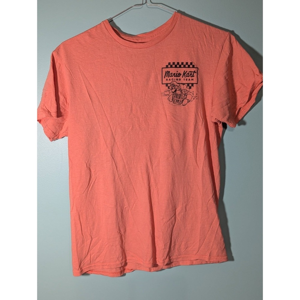 Mario Kart Racing Team Orange T Shirt Size Medium 100% Cotton